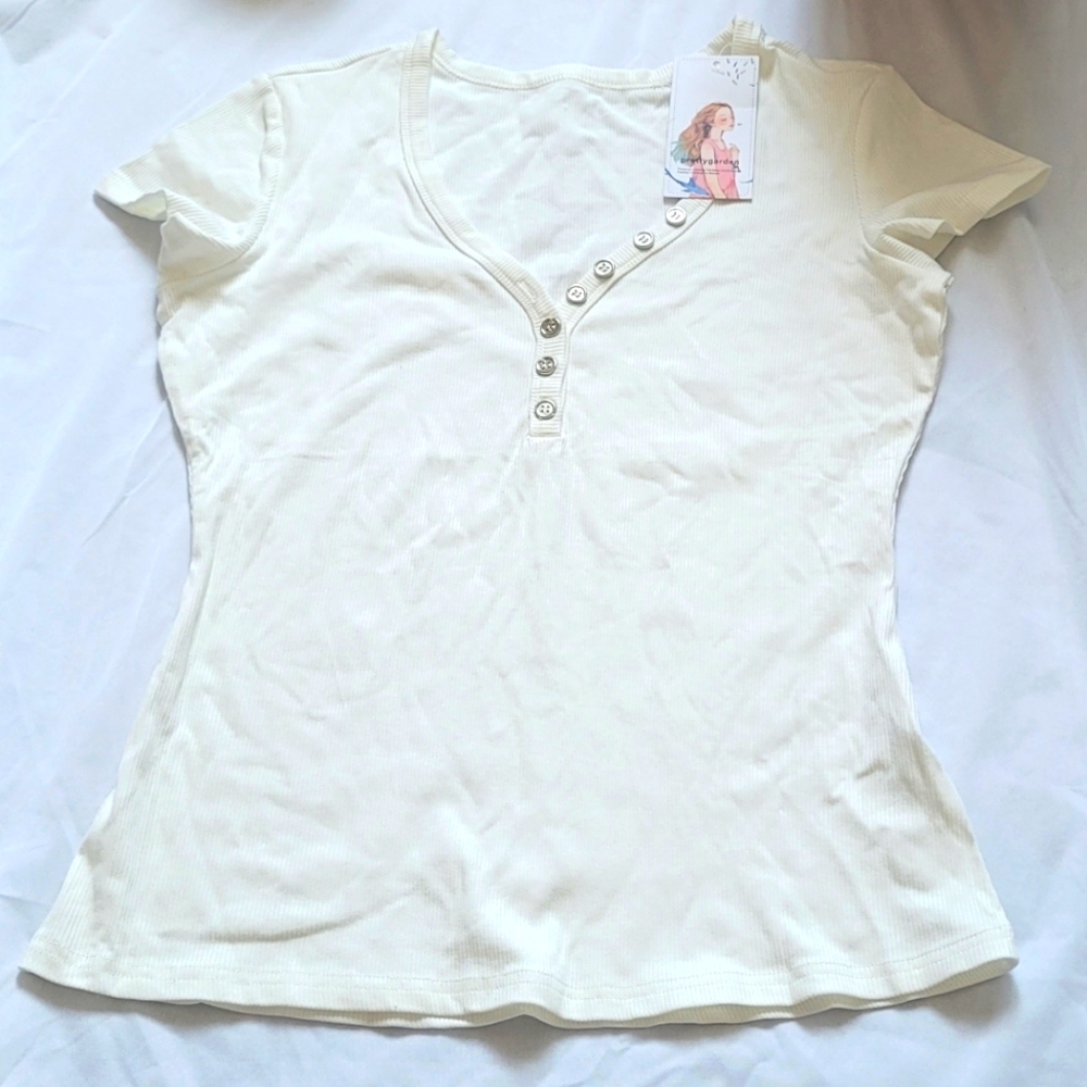 Prettygarden Tshirt, size M color: White